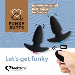 FeelzToys FunkyButts Remote Controlled Butt Plug Set for Couples – Sleviste.cz