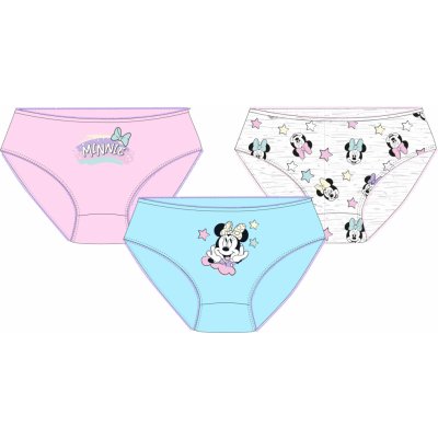 Eplusm dívčí kalhotky MINNIE 3pack vícebarevné