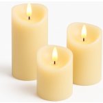 HOMESTYLING LED svíčka sada 3 ks slonová kost KO-AX5432320 – Hledejceny.cz