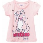 Winkiki Kids Wear dívčí tričko s krátkým rukávem Weekend růžová – Zboží Dáma