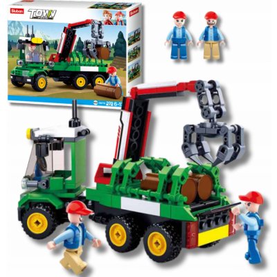 Sluban B0778 Traktor s přívěsem na klády – Zboží Dáma