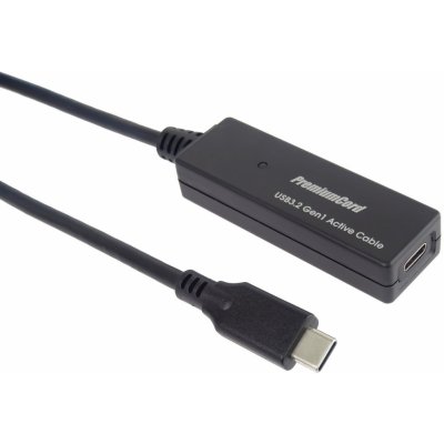 PremiumCord ku31rep5 USB-C repeater a prodlužovací Male-Female, 5Gbps, 5m