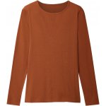 esmara Dámské triko s dlouhými rukávy hnědá – Sleviste.cz