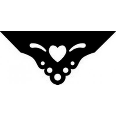 Děrovač oranžový rohový Srdce – Zboží Dáma