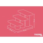 Kerbl EASY CLIMB 2.0 schůdky pro psy a kočky 45 x 35 x 34 cm do 5kg béžová – Zboží Dáma