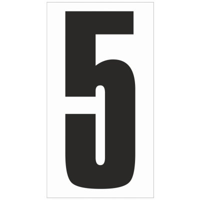 Číslo na plastu - 5 plast 3 mm 40x85 mm – Zboží Dáma