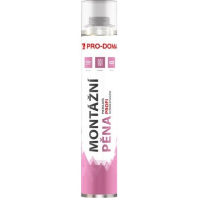 PRO-DOMA Pěna montážní nízkoexpanzní Profi pistolová 750 ml – Zbozi.Blesk.cz