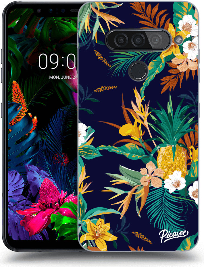 Pouzdro Picasee silikonové LG G8s ThinQ - Pineapple Color čiré