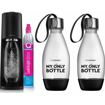 Sodastream Terra Saturator + 1 láhev + plyn Black + 2x 0,5L – Hledejceny.cz