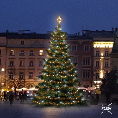 DECOLED LED světelná sada na vánoční stromy vysoké 9-11 m teplá bílá s Flash – Hledejceny.cz
