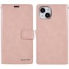 Pouzdro a kryt na mobilní telefon Apple Mercury pro iPhone 14 - Mercury, Bluemoon Diary Rose Gold