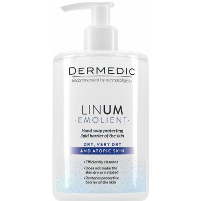 Dermedic Linum Emolient mýdlo na ruce pro ochranu lipidové bariéry 300 ml – Zboží Mobilmania