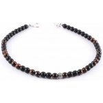 Naky Pánský Červené tygří oko & Matný kámen N2255 – Sleviste.cz