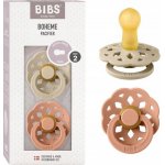 Bibs Boheme přírodní kaučuk 2ks blossom dusky lilac – Zboží Dáma