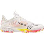 Mizuno Wave Claw Neo 2 / White/Lunar Rock/High-Vis Pink – Zboží Mobilmania