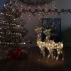 Vánoční osvětlení Nábytek XL Vánoční dekorace akryloví sobi 2 ks 120 cm vícebarevní