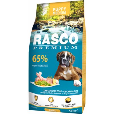 Rasco Premium Puppy & Junior Medium 15 kg – Zboží Mobilmania