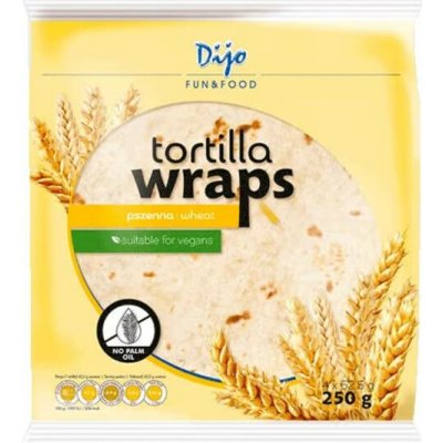 Dijo Tortilla Wraps celozrnná 250 g – Sleviste.cz