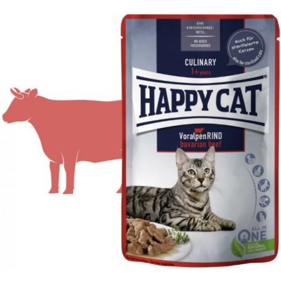 Happy Cat Meat in Sauce Culinary Voralpen Rind 24 x 85 g