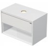 Koupelnový nábytek Emmy Design EMMY 60 cm bílá/bílá s jednou zásuvkou a otevřenou nikou, pro umyvadla na desku (A0536/A0536)