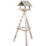 Patkar Ptačí krmítko se stříškou 60 × 60 × 139 cm bříza borovice – Hledejceny.cz