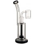 Groove Small Rig 17.8 cm Black and Clear skleněný bong – Hledejceny.cz