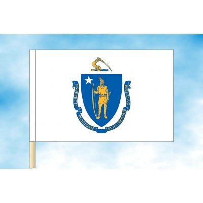 LIBEA, s.r.o. Massachusetts vlajka Rozměr: 100×150 cm, Uchycení: Návlek na žerď – Hledejceny.cz