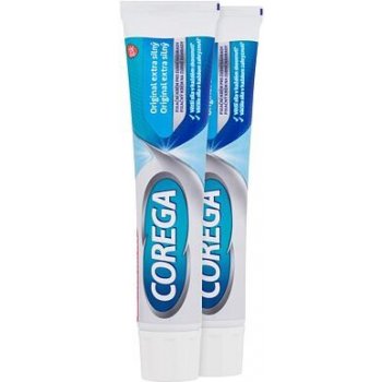 Corega Original Extra Strong Duo extra silný fixační krém pro zubní náhradu 2 x70 g