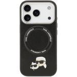 Karl Lagerfeld PU Karl and Choupette Heads Pins MagSafe Zadní Kryt pro iPhone 17 Pro Black – Hledejceny.cz