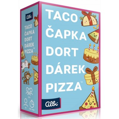 Albi Taco čapka dort dárek pizza