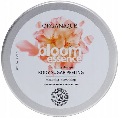 Organique cukrový tělový peeling s vůní květin Bloom Essence (Body peeling) 200 ml – Hledejceny.cz