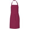 Zástěra Link Kitchen Wear Gastro zástěra X986 Burgundy Pantone 216 72x85cm