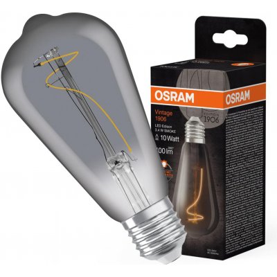 Osram G64 Sphere E27 3,4W = 10W 100 lm 1800K Warm Smoked Vintage 1906 – Hledejceny.cz