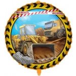 Procos Kruh Stavební stroje 46cm fóliový balónek závaží – Zboží Dáma