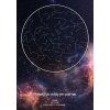 Plakát Hvězdná mapa životního okamžiku