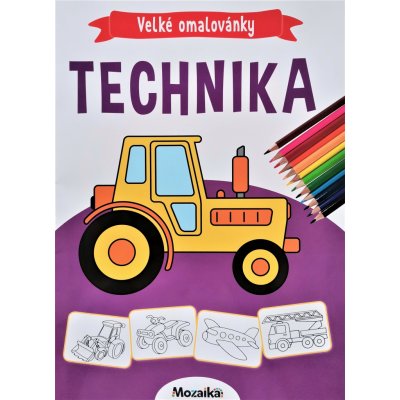 Velké omalovánky Technika – Zboží Mobilmania