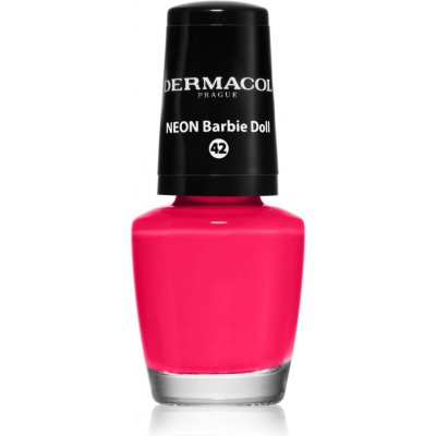 Dermacol Neon neonový lak na nehty odstín 42 Neon Barbie Doll 5 ml