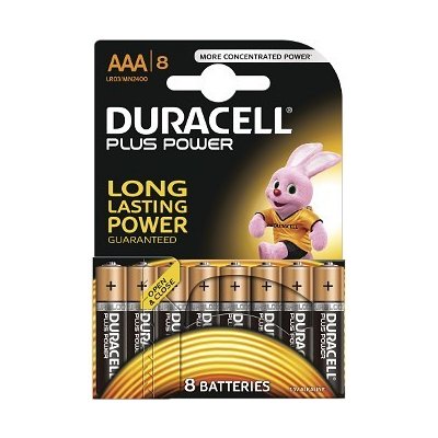 Duracell Plus Power AAA 8ks MN2400B8 – Hledejceny.cz