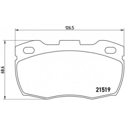 BREMBO Sada brzdových doštiček P44 005