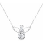 Preciosa Stříbrný Angelic Faith anděl 5292 00 – Zboží Dáma
