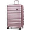 Cestovní kufr Worldline 628 růžová světle 100 l