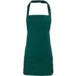 Premier Workwear Colours Gastro zástěra 2v1 PR159 Bottle Green Pantone 7736C 60x62cm – Hledejceny.cz