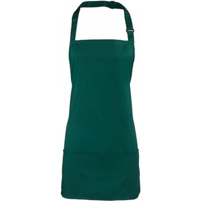 Premier Workwear Colours Gastro zástěra 2v1 PR159 Bottle Green Pantone 7736C 60x62cm – Hledejceny.cz