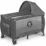 Lionelo Cestovní postýlka Sven Plus Grey Concrete – Hledejceny.cz