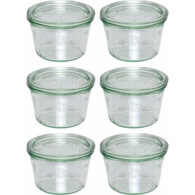 Weck zavařovací sklenice Sturz 6 x 370ml s víčkem – Zboží Dáma