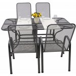 DEOKORK Zahradní kovová sestava SANDRA 1+4 stůl 145x90 cm (CT309) – Hledejceny.cz