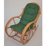 Axin Trading s.r.o. Houpací křeslo Bujak - polstr tmavě zelený melír – Zboží Dáma
