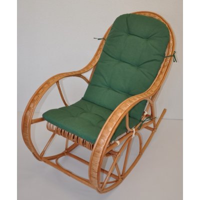 Axin Trading s.r.o. Houpací křeslo Bujak - polstr tmavě zelený melír – Zboží Dáma
