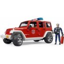 Bruder 2528 Jeep Wrangler požární s figurkou