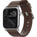 Nomad Horween Leather Strap Modern Silver Apple Watch 42/44/45/Ultra 49mm NM1A4RSM00 – Hledejceny.cz